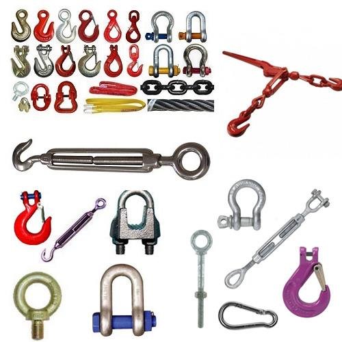 Rigging hardware supplied as part of general deck stores